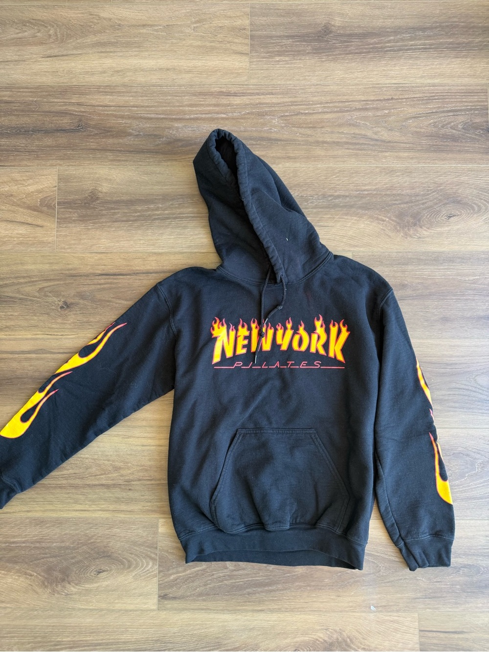 Flame Graphic Black Hoodie